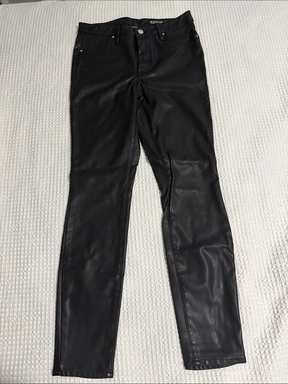 Blank NYC Black Faux Leather Skinny Jeans - Sleek Fit